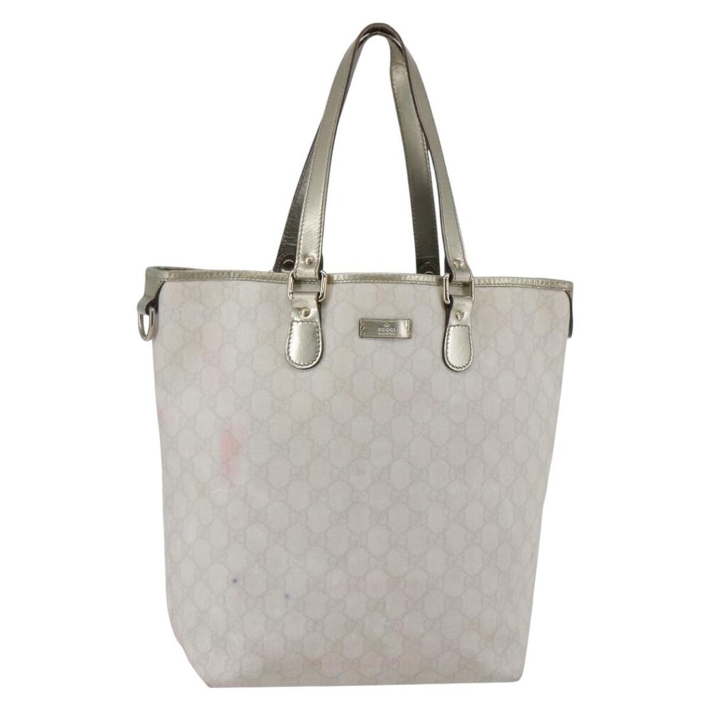 Gucci GG Supreme Tote Bag Ivory White